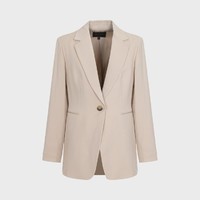 限尺码：Massimo Dutti 女士白领通勤垫肩修身西服