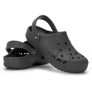 卡骆驰（crocs）洞洞鞋男女鞋 春夏款时尚休闲鞋凉鞋贝雅鞋沙滩鞋镂空凉拖鞋 石墨色贝雅/侧镂空/拍小一码 45-46