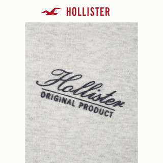 HOLLISTER24春夏休闲半拉链立领落肩袖运动卫衣男 356710-1 浅麻灰色 M (180/100A)