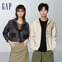 Gap 盖璞 女装2024春季防风防雨可拆卸三合一工装背心外套874503