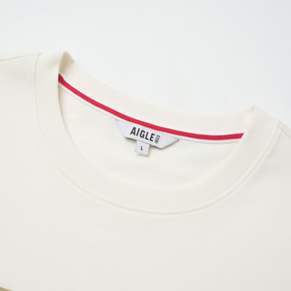 AIGLE【龙年系列】艾高短袖T恤24春夏SILVADUR抗菌速干短袖男 粉白色 AS881 S
