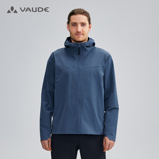 VAUDE 巍德 户外运动防水防风衣男士夹克耐磨面料软壳冲锋衣外套男 沉静蓝 XL