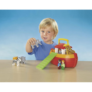 摩比世界（playmobil）123系列 动物诺亚方舟 便携式模型 儿童玩具新年