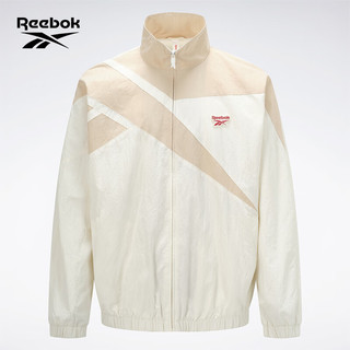 Reebok锐步24春夏男女LOGO款复古拼色梭织运动夹克外套 24SRC103UGW1 A/M