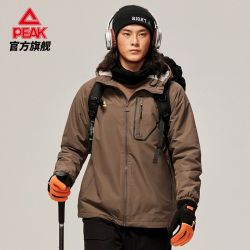 peak匹克摇粒风衣男士新款保暖防风外衣梭织运动外套运动服男df234041