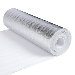 急兔铝模珍珠棉隔热垫单面铝箔加厚防雨防潮保温遮光2mm厚约1米*20米