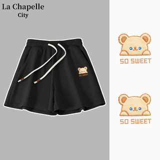 La Chapelle City 拉夏贝尔  黑色休闲短裤女（多色可选）