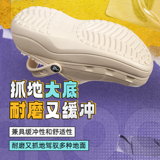 卡骆驰（crocs）女鞋 2024春夏贝雅云彩暖棉洞洞鞋运动棉拖鞋户外潮流休闲鞋 208708-11S W7(37-38/240mm)