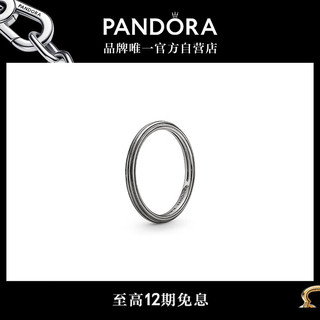PANDORA 潘多拉 ME系列线形纹理戒指黑色叠戴细圈简约