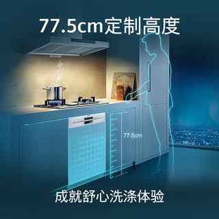 SIEMENS 西门子 洗碗机5D智能洁净软水净洗灵动大空间12套嵌入式家用洗碗机SJ536S00JC（不带面板）