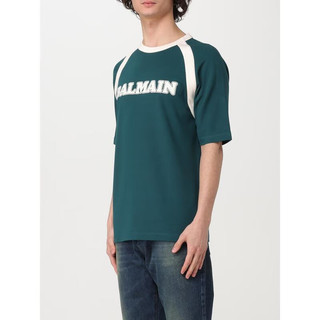 巴尔曼（BALMAIN） 奢侈品潮牌 男士 MEN BALMAIN T恤 GREEN XL