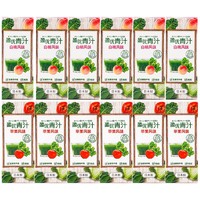 临期日本进口盈优青汁复合果蔬汁饮料苹果白桃口味人气饮品200ml（6x200ml）