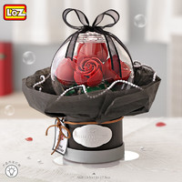 LOZ 俐智 积木花束拼装模型儿童玩具送男女友三八妇女节生日礼物1300红玫瑰