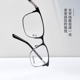 Calvin Klein简约眉线眼镜框男士方框商务魅力镜架配近视镜片 19312A