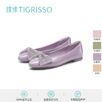 tigrisso 蹀愫 2023新水晶蝴蝶芭比芭蕾舞平底鞋女TA43125-52t