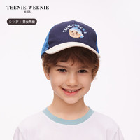 Teenie Weenie Kids小熊童装24春季男女童休闲百搭刺绣鸭舌帽 蓝色 M