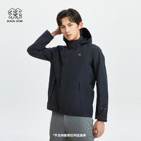 KOLON SPORT/可隆冲锋衣 男子户外GORE-TEX戈尔防风防水夹克外套 LHGJ4SN119-BK 黑色 175/L