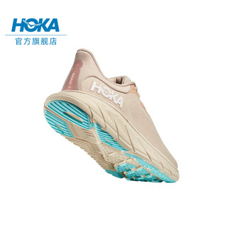 HOKA ONE ONE男女款春夏阿瑞海7跑步鞋ARAHI 7稳定支撑缓震 香草色/乳白色-女 37