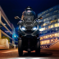 peugeot标致摩托metropolis倒三轮400cc整车摩托车曜岩黑定金