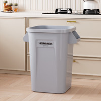 百露厨房垃圾桶大容量家用2024特大号高款商用餐饮加大储物桶 特大 高级灰 30L +120只垃圾袋