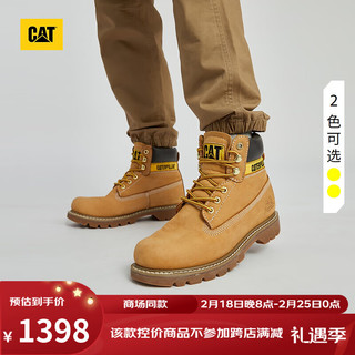 CAT卡特经典大黄靴马丁靴男女鞋24经典款鞋子男女工装靴 黄色男款 40