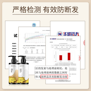 原泥动力原泥生姜洗发水无硅油去屑止痒姜汁控油护发素洗护套装防断发姜根 洗护套装400ml*2 控油防断发