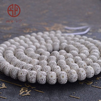 今夕海南星月菩提子108颗手串毛感料正月干磨高密脱脂顺白留白多男女 8*6mm桶珠 A++级