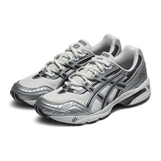亚瑟士ASICS运动休闲鞋男女同款复古老爹鞋透气慢跑鞋运动鞋 GEL-1090 白色/银色 42.5