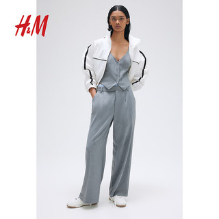 H&M2024春季女装西装马甲1218582 灰色 155/80A