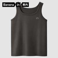 蕉内棉棉304S男士背心夏季100%纯棉宽窄肩打底衫无袖睡衣上衣家居服 【窄肩】碳灰 XXL
