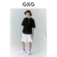 GXG 男装 海滨冲浪系列圆领短袖T恤 2022年夏季