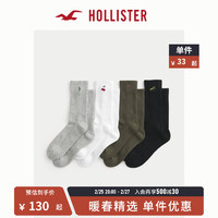 HOLLISTER24春夏4双装刺绣水手袜长筒袜 男 356616-1 混色 ONE SIZE