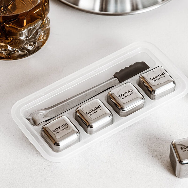 移动端：SOKUNI 日本食品级316不锈钢冰块冰镇神器金属冰酒石冰粒速冻冰铁块冰球 316钢冰块
