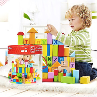 Hape 德国Hape儿童积木益智拼装1岁+婴儿宝宝木制