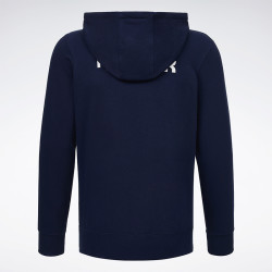 reebok锐步官方男子comm经典简约logo拉链款运动休闲连帽夹克外套