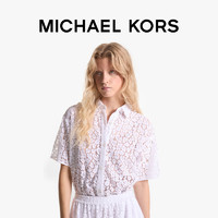 MICHAEL KORS 迈克·科尔斯 女士翻领镂空蕾丝短袖