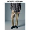 URBAN REVIVO UR2024夏季男装时尚轻通勤休闲百搭松紧腰萝卜裤UMU640022 卡其绿 29