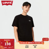 LEVI 's李维斯24春季男士短袖T恤LOGO印花宽松舒适休闲百搭 黑色 000S1-0000 M