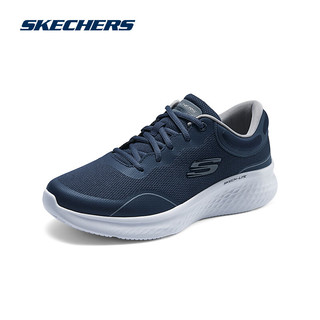 斯凯奇（Skechers）轻奇2024春季男女子跑步鞋舒适缓震运动休闲鞋150048 男款-海军蓝色/灰色/NVGY 41.5