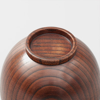 无印良品（MUJI）木制 汤碗 餐具 饭碗 原色 12.6cm /大