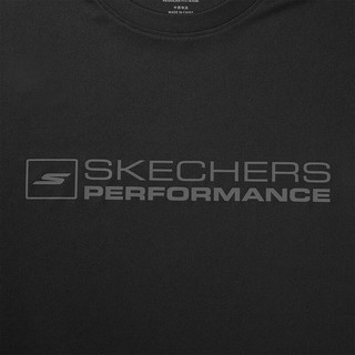 斯凯奇（Skechers）针织短袖T恤衫P223M089 碳黑/0018 S