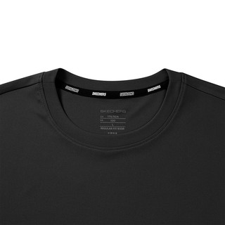 斯凯奇（Skechers）针织短袖T恤衫P223M089 碳黑/0018 S