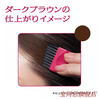 日本PRIOR资生堂遮盖白发根染发女一次性粉饼补染笔发际线膏 深棕色