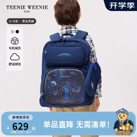 Teenie Weenie Kids小熊童装24春季男女童多袋大容量双肩书包 藏青色 M