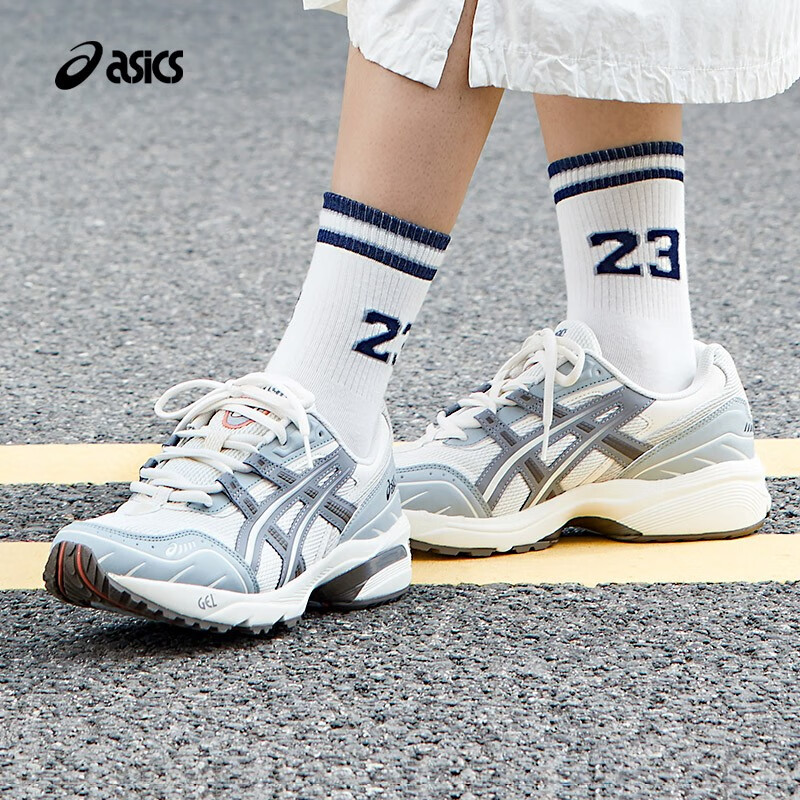 ASICS 亚瑟士 复古慢跑鞋男女同款运动休闲鞋透气舒适运动鞋 GEL-1090