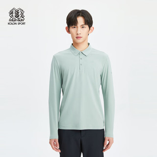 KOLON SPORT可隆男士SECO长袖 POLO 青苔绿MO 175/L