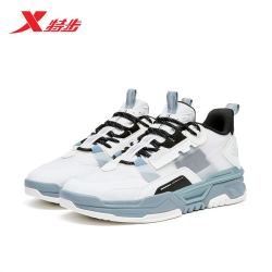 xtep特步男子板鞋新款骇客系列潮流网面透气运动休闲鞋978319310005