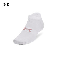 安德玛 UNDERARMOUR）Essential男女同款训练运动袜子3双装1361459 白色100 L