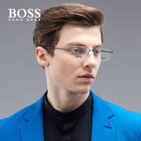 HUGO BOSS BOSS眼镜框男士商务半框眼镜架配近视光学成品镜架网上配镜1108F