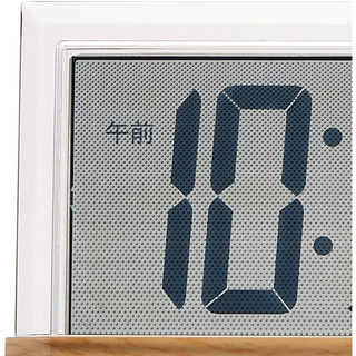精工(SEIKO)【】精工 日本电波 显示日历温湿度浅棕色木纹 闹钟